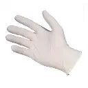 Handschoenen latex gepoederd, 100 stuks