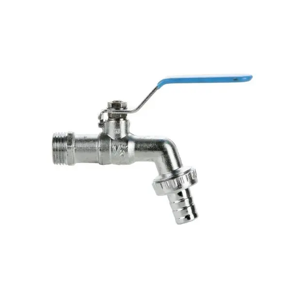 Dubbeldienstkraan inox buitendraad