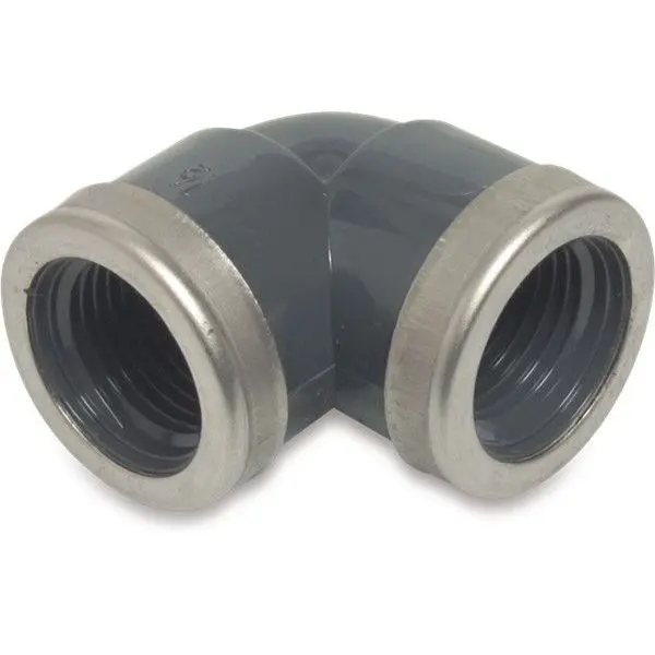 Bocht PVC 90° PN16 2 X BIDR