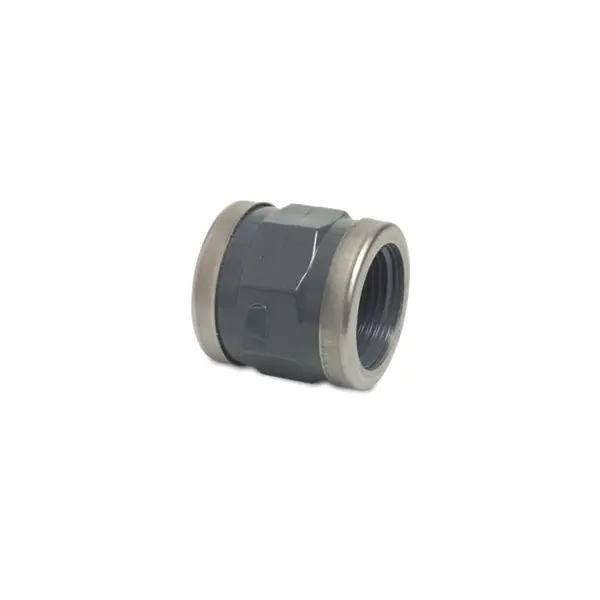 Draadmof PVC met inox ring - PN16 - 2x BIDR 