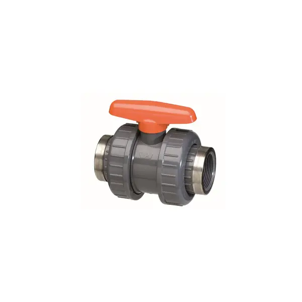 Draadkogelkraan PVC -  PN16 - 2 X BIDR