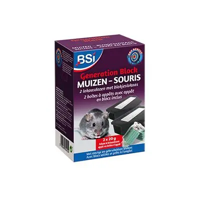 Generation Block, 1 rattenvoerdoos met 3 X 20 gram