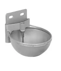 Duo-drinker met aansluiting voor waterklep rvs, 1/2"
