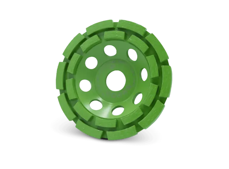 Diamantschijf dubbele rij bond green, diameter 180 mm