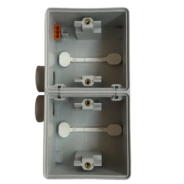Surface mounting box double horizontal