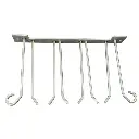 Support pour 4 bottes, inox