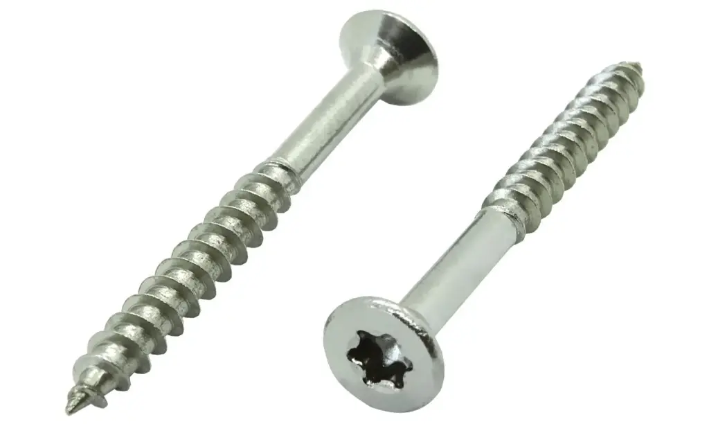 Vis pour panneaux avec nervures de fraisage inox A2, 5,0X40/24 TX25