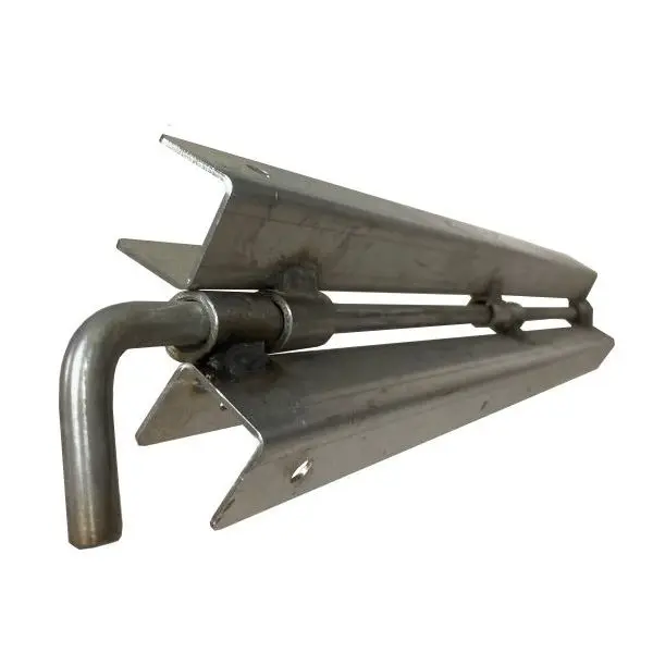 Post-hinge system in stainless steel with screw-set, 60 cm