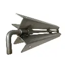 Post-hinge system in stainless steel with screw-set, 60 cm