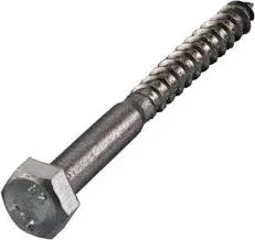 Wood thread bolt stainless steel, 10 x 55 mm