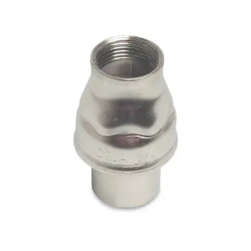 Terugslagklep inox binnendraad