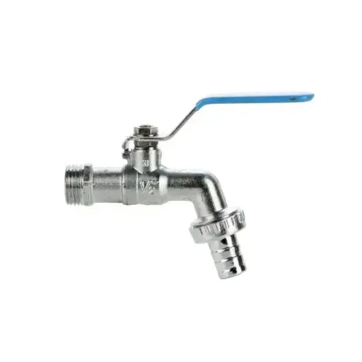 Dubbeldienstkraan inox buitendraad