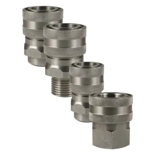 Raccord rapide HD partie femelle, 3/8 extérieur, inox