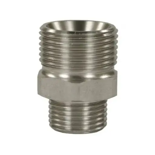 Contre couplage type Karcher 1/4", filtage extérieur, inox
