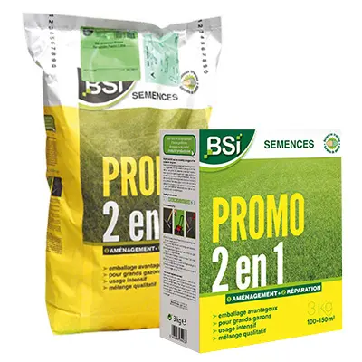 Semences gazon Promo 2 en 1, 7 kg