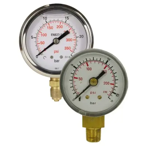 Manometer rvs 1/4" 