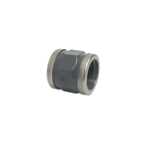 Draadmof PVC met inox ring PN16  2 X BIDR