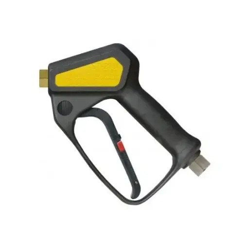 [A00311] Hogedrukpistool eco met roterende ingang, rvs-messing