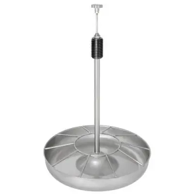 [A00663] Piglet feeder batterij met J-haak rvs, 8 liter