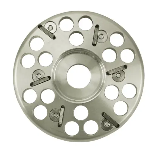 [A00907] Hoefslijpschijf aluminium 6 mesjes, 120 mm