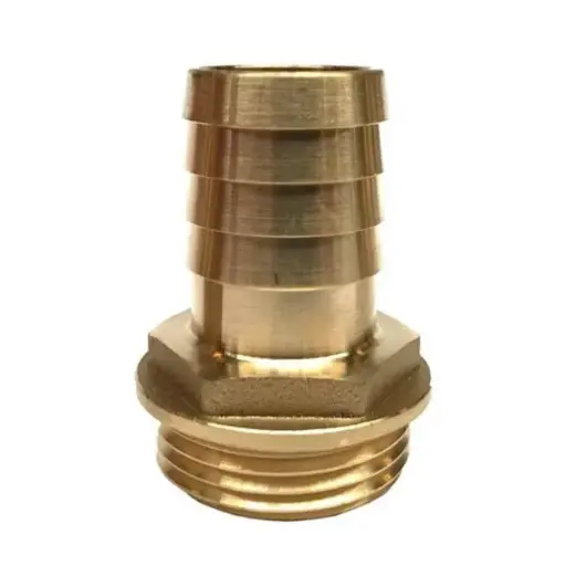[A00912] Vaareind messing, 1/4" buitendraad X 10 mm