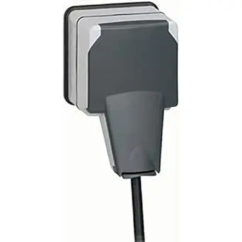 [A00964] Socket 2 poles with lockable cover, IP66