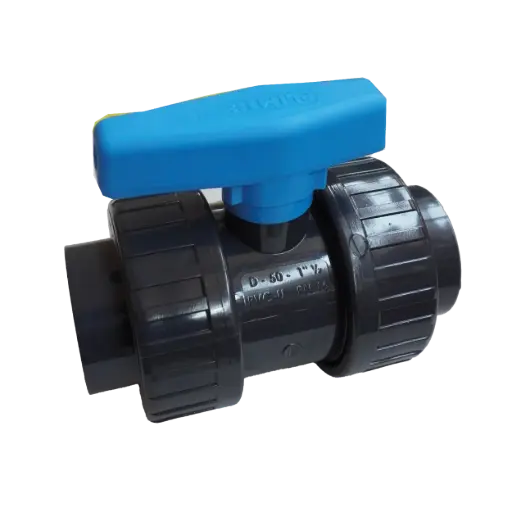 [A01286-50] Lijm kogelkraan PVC PN 16, 50 mm