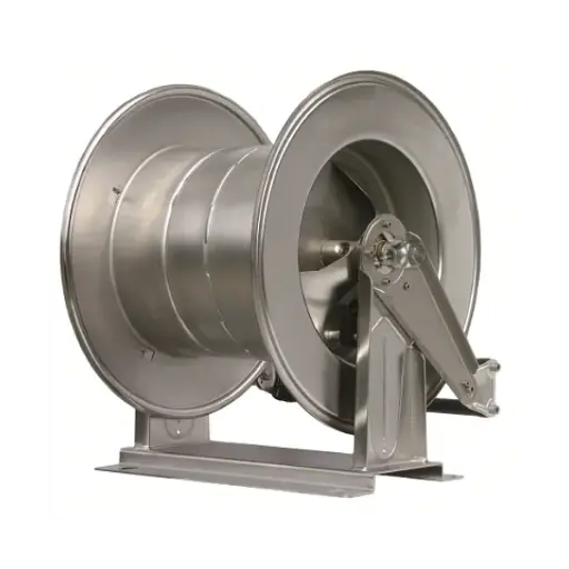 [A01422] Haspel zelfoprollend rvs, 60 meter