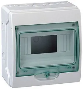 [A01554] Fuse box with transparent door 8 modules