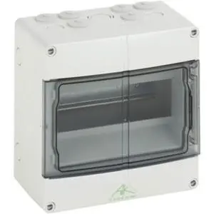 [A01613] Fuse box with transparent door 3 modules