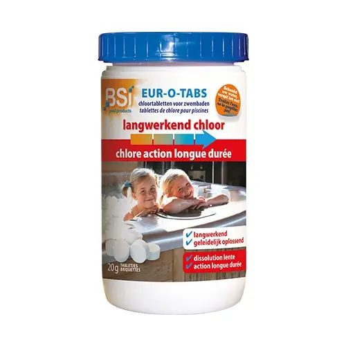 [A02258] Eur-O-Tabs langwerkende 20 gram chloortabletten, 1 kg