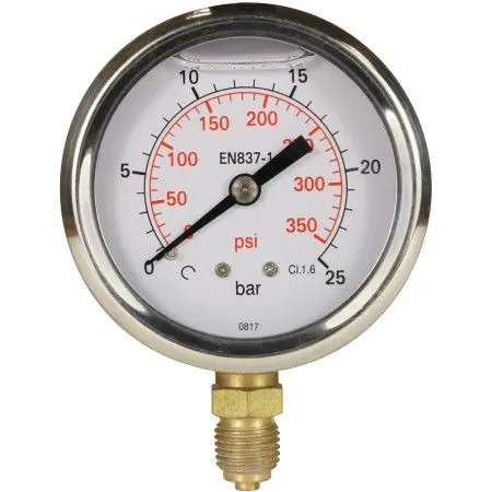 [A02324] Pressure gauge 0-25 bar, 1/4" male thread