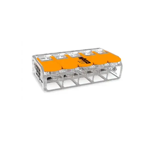 Connection terminal Wago with operating levers, 5 wire