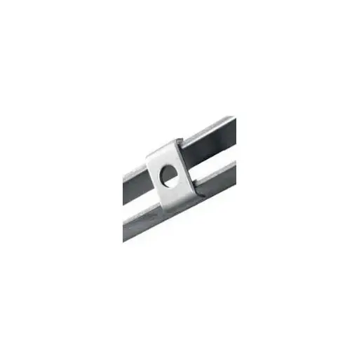[A02337] U plaat t.b.v. wandsupport rvs, 30 mm