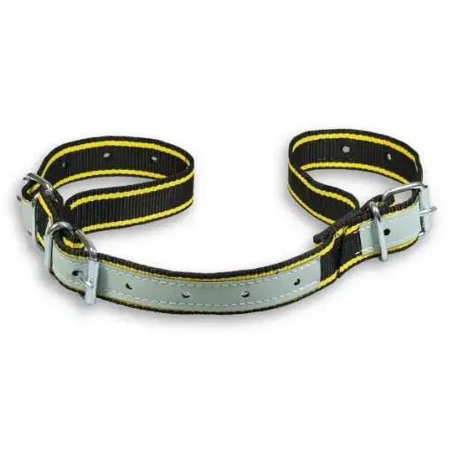 [A02684] Anti-spreidzitband verstelbaar in versterkt leder, 40 mm breed