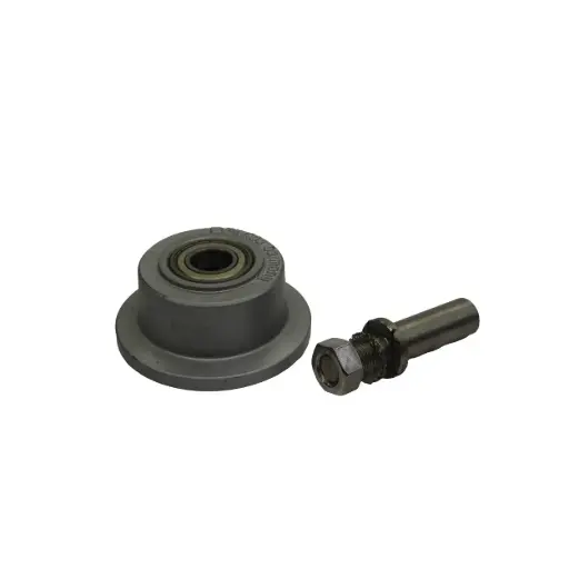 Wheel on stainless steel axle for carcass cooling, 75 mm