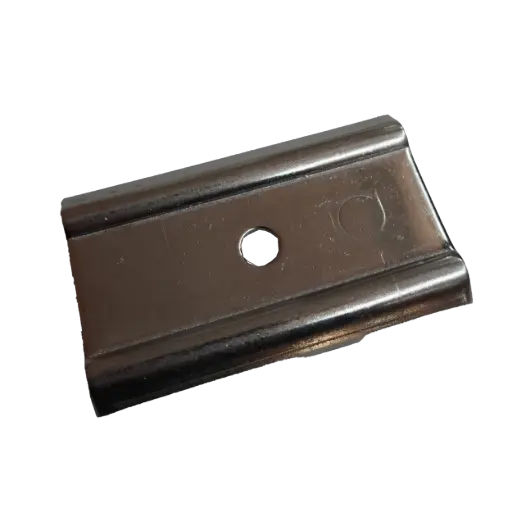 [A02859] Koppelplaat muurmontage inox, 41